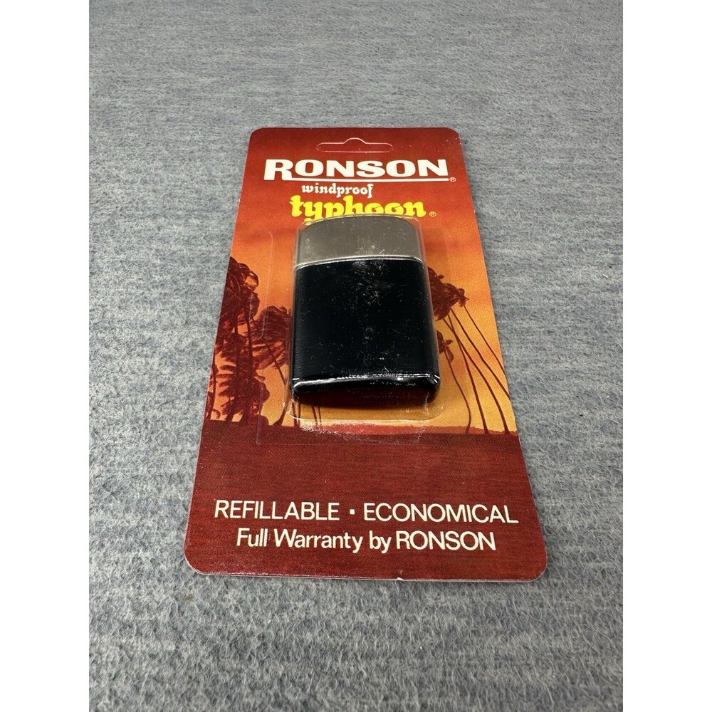 RONSON - Typhoon Windproof Lighter 1960s-70s Unused NOS British Empire FOR PARTS